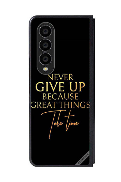 Covernex غطاء حماية لهاتف سامسونج جالكسي زد فولد 4 لا تستسلم أبدًا لأن الأشيا...