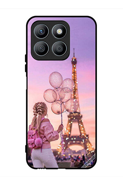 Covernex غطاء حماية لهاتف Honor X8b بطبعة فتاة تحمل بالونات