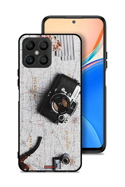 Tolwak غطاء حماية لهاتف Honor X8 4G بكاميرا كلاسيكية