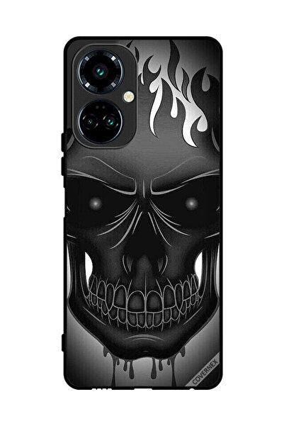 Covernex غطاء حماية لهاتف تكنو كامون 19 برو برسومات جمجمة