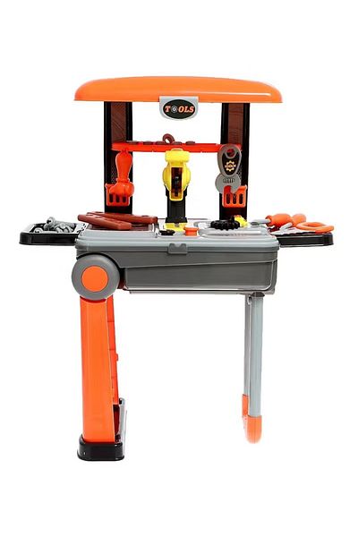 rexa Children toy 2 in 1 deluxe tool suitcase plastic toy tool set for kids