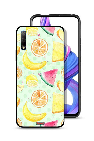 Tolwak غطاء حماية لهاتف Honor 9X (الصين) بتصميم فن الألوان المائية والفواكه