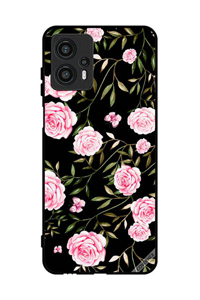 Covernex غطاء حماية لهاتف موتورولا موتو جي 13 وردي اللون في باقات من الأوراق ...