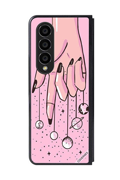 Covernex غطاء حماية لهاتف سامسونج جالاكسي زد فولد 4 - كواكب معلقة من الأصابع