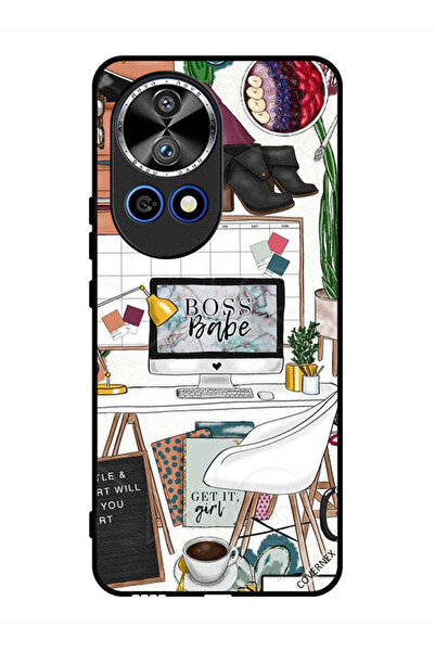 Covernex غطاء حماية لهاتف هواوي نوفا 12 برو - مشبك فني من Boss Babe