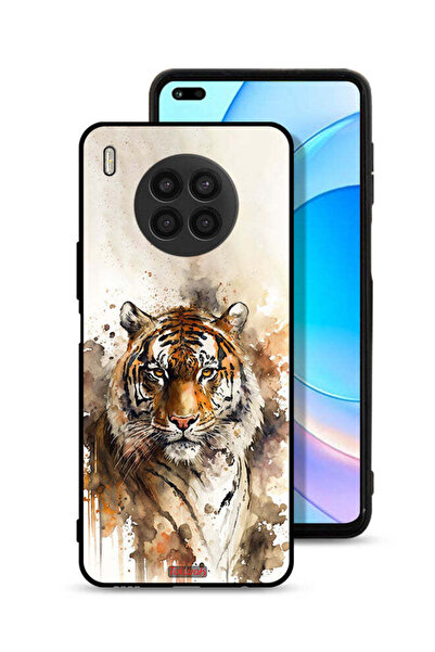 Tolwak غطاء حماية لهاتف هواوي نوفا 8i بطبعة فن تجريدي من جلد الفهد