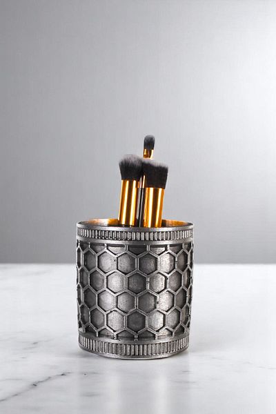 Evene Makeup Organizer Βούρτσα Μακιγιάζ Organizer Organizer Ασημί Αντίκα Χρώμα Μοντέλο 81