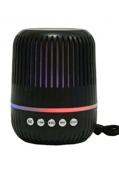 Generic M 4 Mini Bluetooth Speaker – Portable Wireless Speaker with RGB Lights, Deep Bass Woofer, USB/AUX