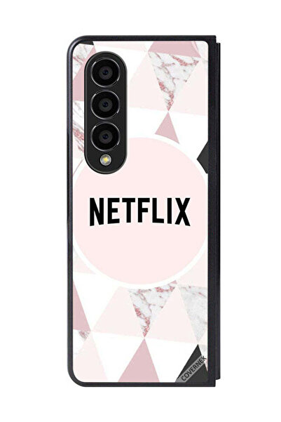 Covernex غطاء حماية لهاتف سامسونج جالاكسي زد فولد 4 مع خلفية نتفليكس