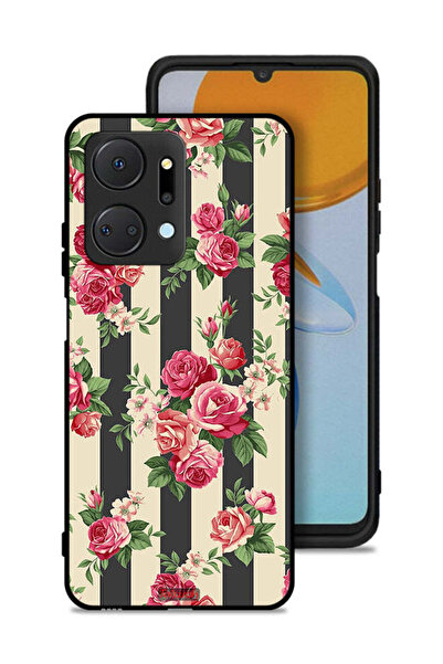 Tolwak غطاء حماية لهاتف Honor X7a بنقشة الورود