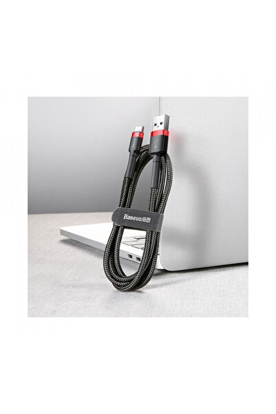 Baseus USB Type-C Data Cable, 2A, 3m - Cafule (CATKLF-U91) - Red Black
