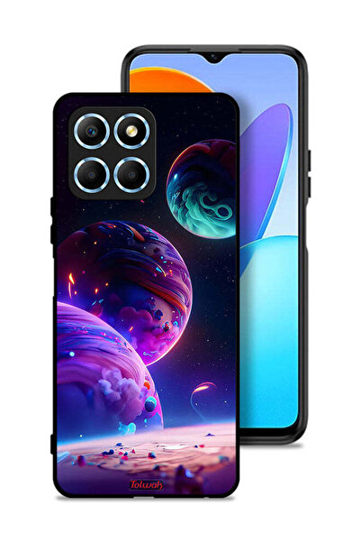 Tolwak غطاء حماية لهاتف Honor X6 بنمط كوكبي