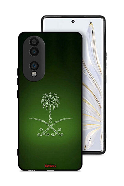 Tolwak غطاء حماية لهاتف Honor 70 بعلامة المملكة العربية السعودية القديمة
