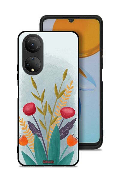Tolwak غطاء حماية لهاتف Honor X7 برسومات نباتية