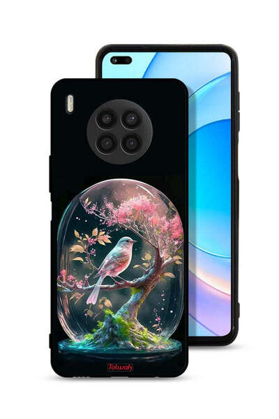 Tolwak غطاء حماية لهاتف Honor 50 Lite بتصميم Bird In Jarr