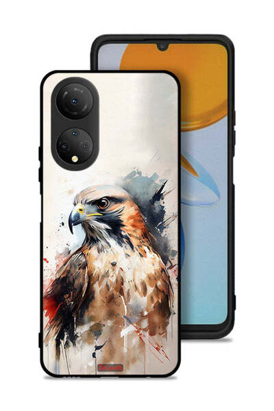 Tolwak غطاء حماية لهاتف Honor X7 - فن النسر التجريدي