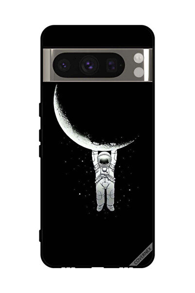 Covernex غطاء حماية لهاتف Google Pixel 8 Pro مطبوع عليه صورة رائد فضاء معلق ع...