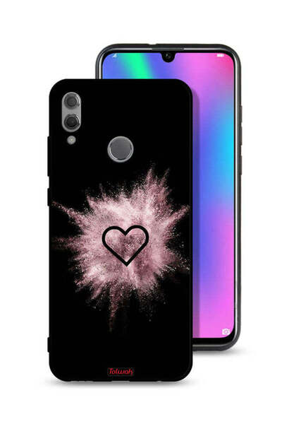 Tolwak غطاء حماية لهاتف Honor 10 Lite بتصميم قلب لامع