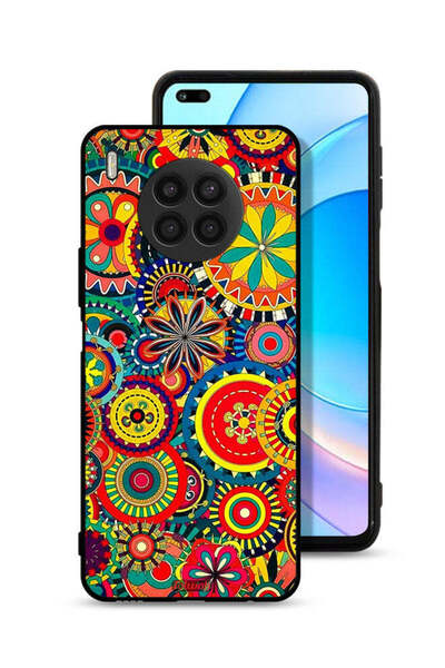 Tolwak غطاء حماية لهاتف Honor 50 Lite بنمط ماندالا ملون