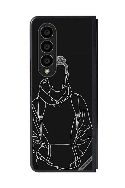 Covernex غطاء حماية لهاتف سامسونج جالاكسي زد فولد 4، رسم جاكيت بوي