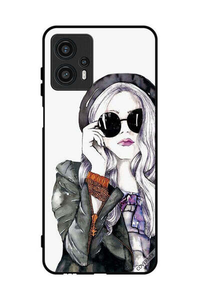 Covernex غطاء حماية لهاتف موتورولا موتو جي 13 - فتاة أنيقة ولطيفة