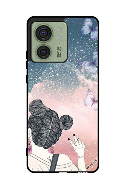 Covernex غطاء حماية لهاتف موتورولا إيدج 40 بتصميم علامة النصر