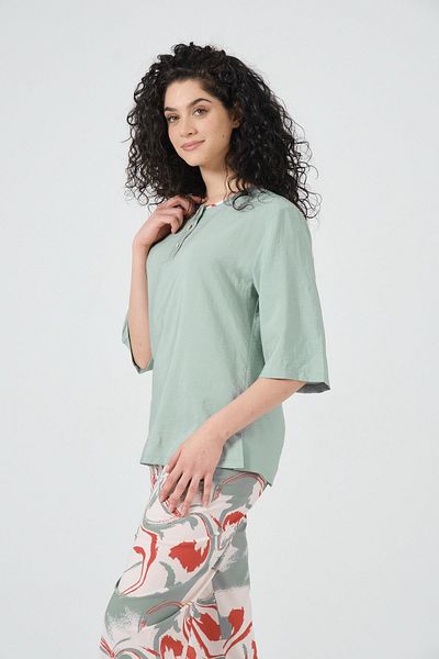 Dika 2523 Mint Green Comfortable Home Wear Pants Set