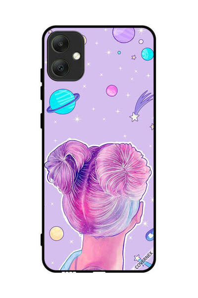 Covernex Protective Case Cover For Samsung Galaxy A05 Girl And Space Stars Art