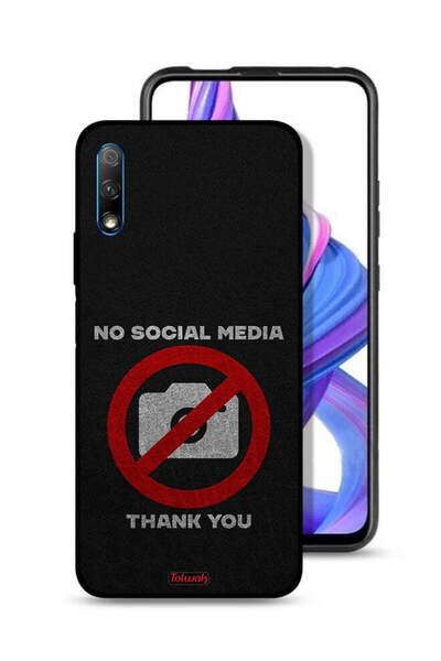 Tolwak غطاء حماية لهاتف Honor 9X (الصين) لا يوجد وسائل تواصل اجتماعي شكرًا لك