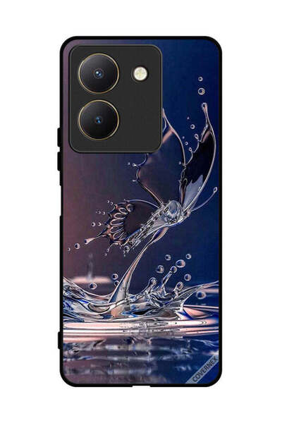 Covernex غطاء حماية لهاتف فيفو Y27s بتصميم قطرات الماء على شكل فراشة