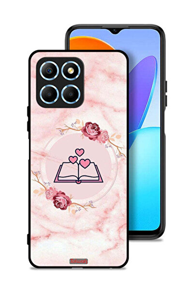 Tolwak غطاء حماية لهاتف Honor X6 بتصميم ثلاثة قلوب على كتاب