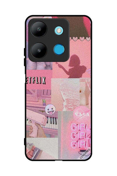 Covernex غطاء حماية لهاتف Infinix Smart 7 - مشبك فني للبنات