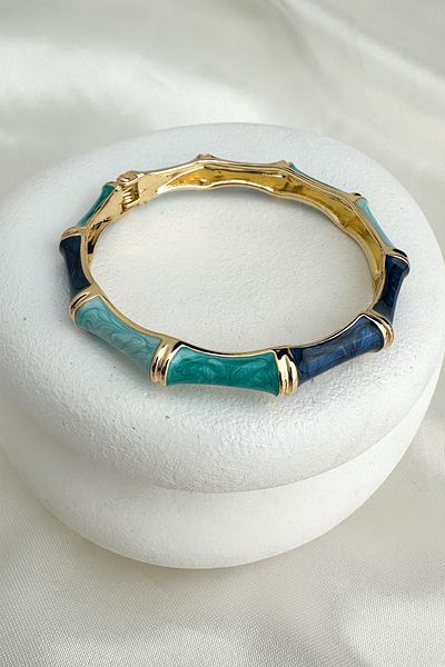 Modex Special Series Enameled Rods Clamp Bracelet (Diameter: 6cm)
