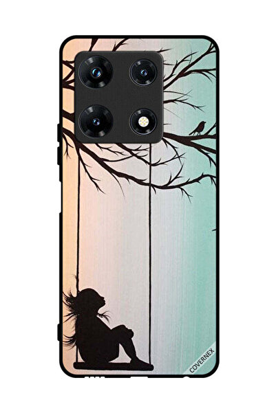 Covernex غطاء حماية لجهاز Infinix Note 30 Pro - رسمة فتاة صغيرة حزينة