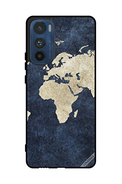 Covernex غطاء حماية لهاتف موتورولا إيدج 30 بنمط خريطة على الجينز