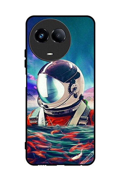 Covernex غطاء حماية لهاتف Realme 11 5G رائد فضاء في بحر الأسماك