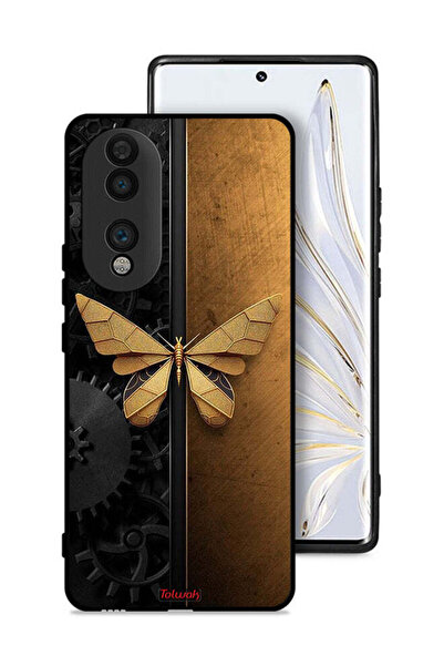 Tolwak غطاء حماية لهاتف Honor 70 بتصميم فراشة فولاذية