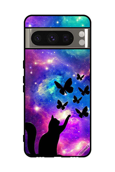 Covernex غطاء حماية لهاتف Google Pixel 8 Pro بطبعة قطة وفراشات