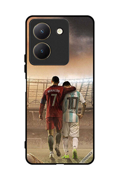 Covernex غطاء حماية لهاتف فيفو Y27s ميسي وكريستيانو رونالدو CR7