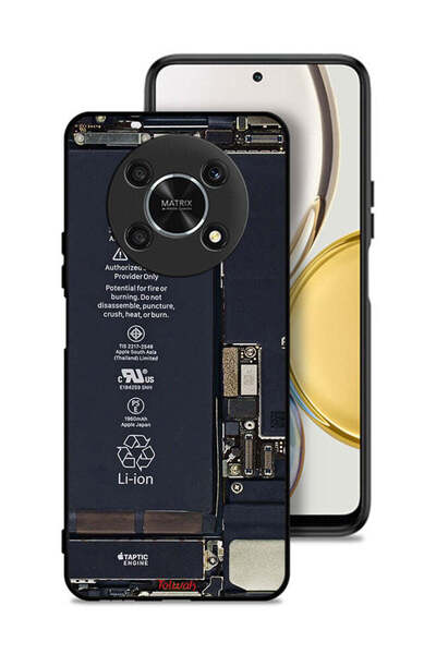 Tolwak غطاء حماية لهاتف Honor X9 5G بنمط دائرة الهاتف
