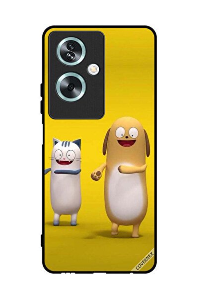Covernex غطاء حماية لهاتف Oppo A79 قصة قطة وكلب
