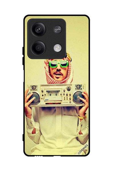 Covernex غطاء حماية لهاتف شاومي ريدمي نوت 13 يحمل جهاز موسيقى عتيق