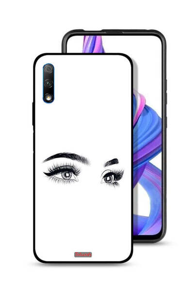 Tolwak غطاء حماية لهاتف Honor 9X (الصين) برسومات عيون فنية