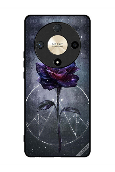 Covernex غطاء حماية لهاتف Honor X9b بخلفية زهور داكنة