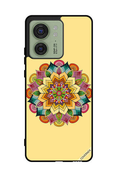 Covernex غطاء حماية لهاتف موتورولا إيدج 40 بنمط ماندالا دائري