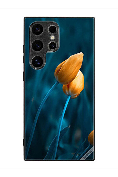 Covernex غطاء حماية لهاتف سامسونج جالاكسي S24 ألترا مع زهرتين لطيفتين