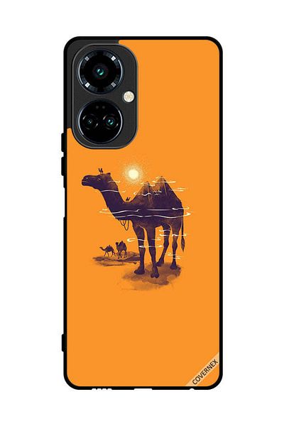 Covernex Protective Case Cover For Tecno Camon 19 Camels & Sun Art