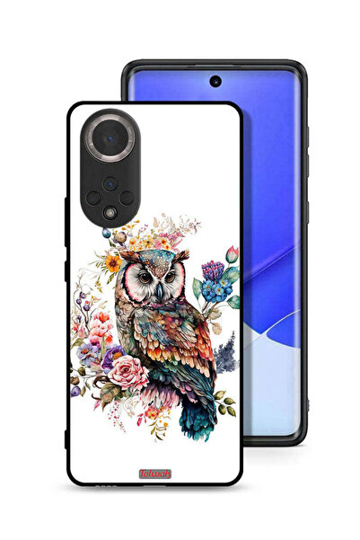 Tolwak غطاء حماية لهاتف Honor 50 بتصميم بومة فنية تجريدية