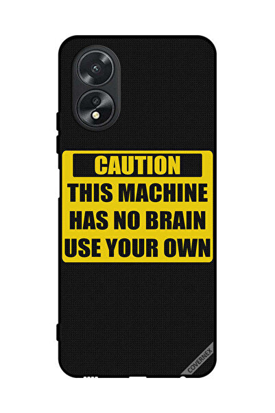 Covernex غطاء حماية لهاتف Oppo A38 تحذير: هذا الجهاز لا يحتوي على دماغ استخدم...