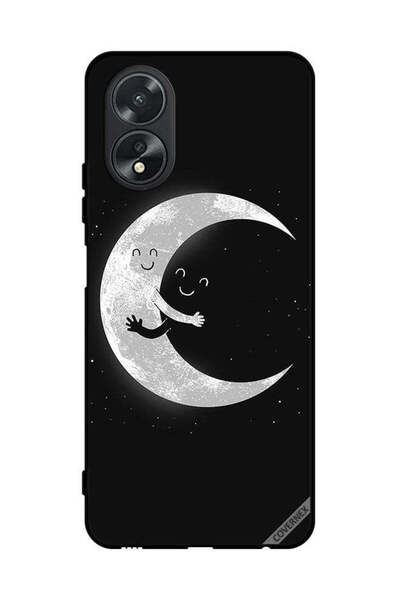 Covernex غطاء حماية لهاتف Oppo A38 عناق القمر والسماء المظلمة